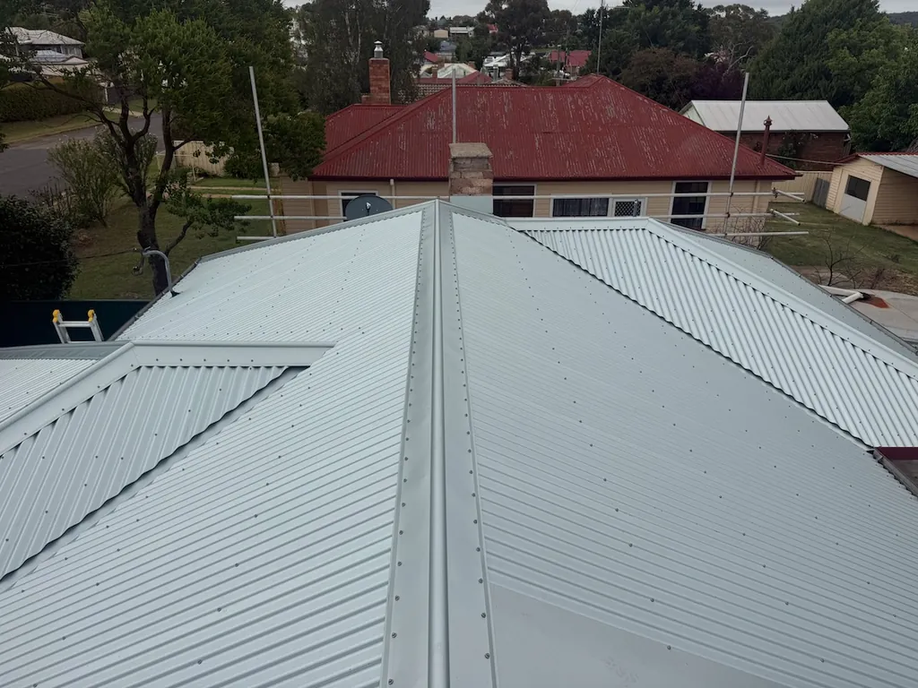 After: new metal roof